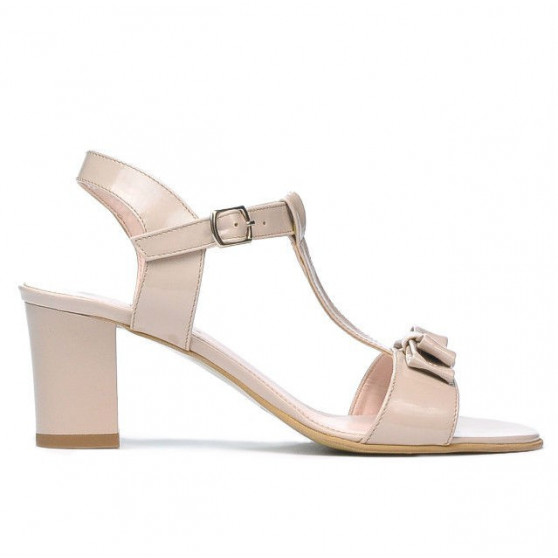Sandalias de mujer 1257 charol marfil