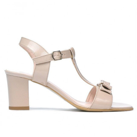 Sandalias de mujer 1257 charol marfil