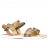 Sandalias mujer 5037 cobrizo combinado