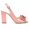Sandalias de mujer 1256 charol rosa