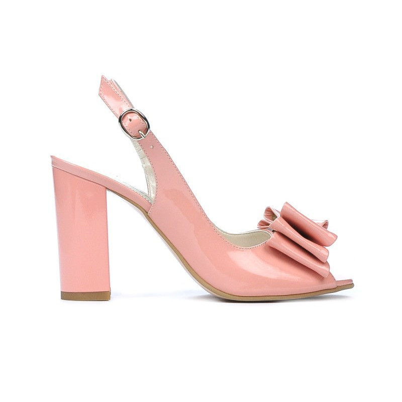 Sandalias de mujer 1256 charol rosa