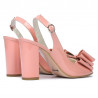 Sandalias de mujer 1256 charol rosa
