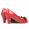 Sandalias de mujer 1255 charol rojo coral