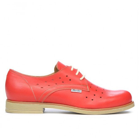 Zapatos casuales mujer 678 rojo coral