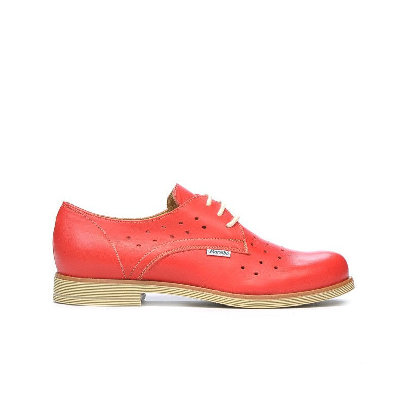 Zapatos casuales mujer 678 rojo coral