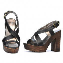 Sandalias de dama 5030 negro