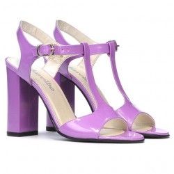 Sandalias de mujer 1258 charol morado claro