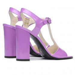 Sandalias de mujer 1258 charol morado claro