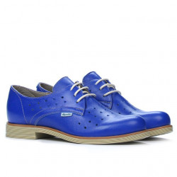 Zapatos casual de mujer 678 azul eléctrico