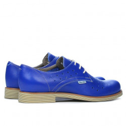 Zapatos casual de mujer 678 azul eléctrico