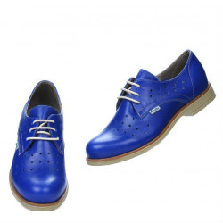 Zapatos casual de mujer 678 azul eléctrico