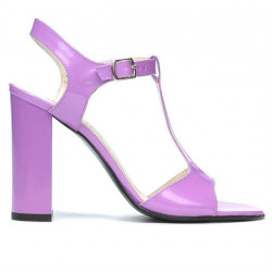 Sandalias de mujer 1258 charol morado claro