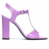 Sandalias de mujer 1258 charol morado claro