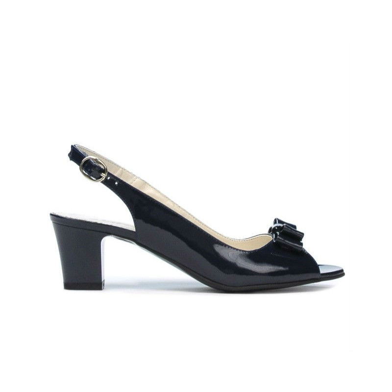 Sandalias de mujer 1251 charol índigo