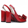 Sandalias de dama 1256 charol rojo