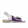 Sandalias para niños pequeños 58c charol morado+beige