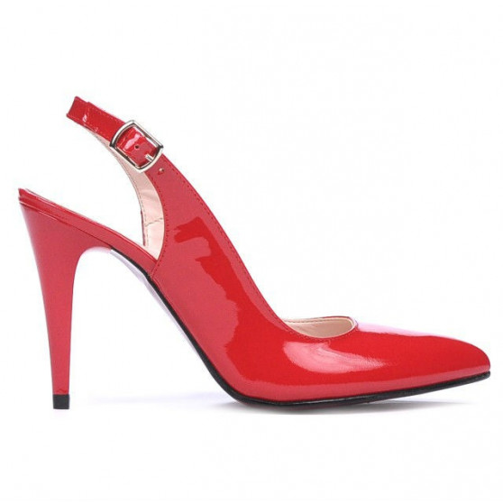 Sandalias de mujer 1249 charol rojo