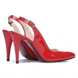 Sandalias de mujer 1249 charol rojo