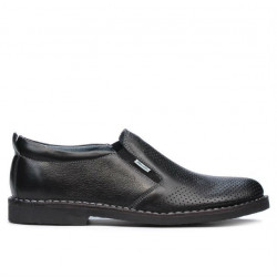 Zapatos casuales para hombre (tallas grandes) 7200mp negro perforado