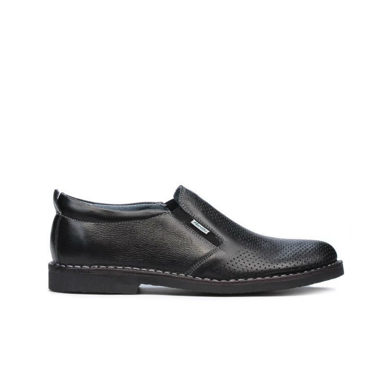 Zapatos casuales para hombre (tallas grandes) 7200mp negro perforado
