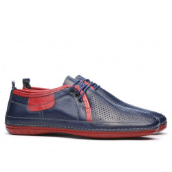 Mocasines hombre 865 índigo+rojo