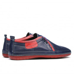 Mocasines hombre 865 índigo+rojo