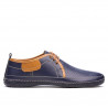 Mocasines hombre 865 índigo+marrón