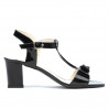 Sandalias de mujer 1257 charol negro