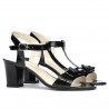 Sandalias de mujer 1257 charol negro