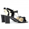 Sandalias de mujer 1257 charol negro