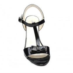 Sandalias de mujer 1257 charol negro