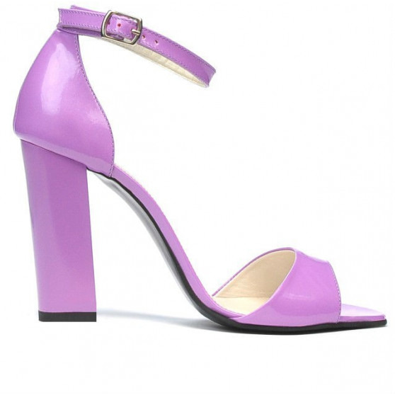 Sandalias de mujer 1259 charol morado claro