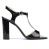 Sandalias mujer 1258 charol negro