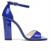 Sandalias de mujer 1259 charol azul