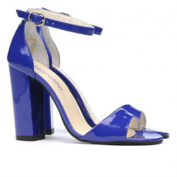 Sandalias de mujer 1259 charol azul