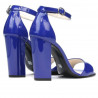 Sandalias de mujer 1259 charol azul