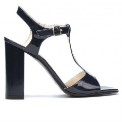Sandalias de mujer 1258 charol índigo