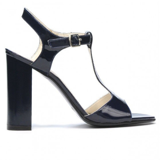 Sandalias de mujer 1258 charol índigo