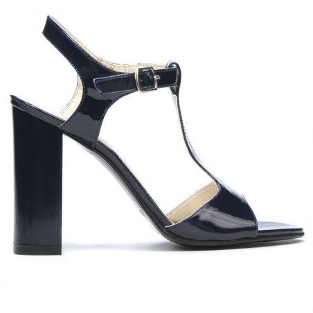 Sandalias de mujer 1258 charol índigo