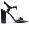 Sandalias de mujer 1258 charol índigo
