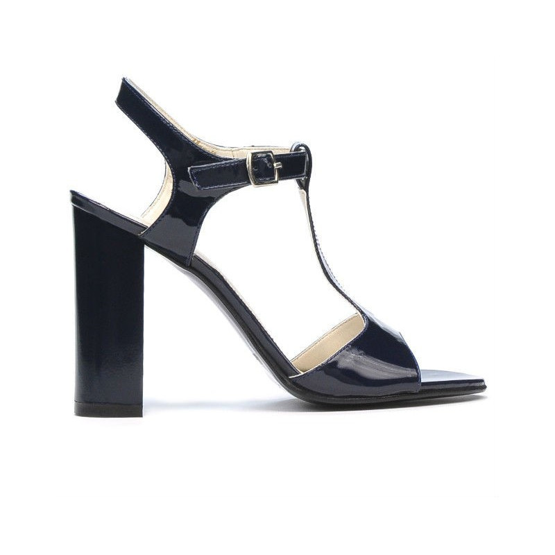 Sandalias de mujer 1258 charol índigo