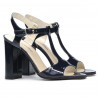 Sandalias de mujer 1258 charol índigo
