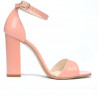 Sandalias de mujer 1259 charol rosa