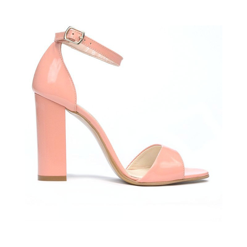 Sandalias de mujer 1259 charol rosa