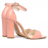 Sandalias de mujer 1259 charol rosa