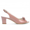 Sandalias de mujer 1251 charol rosa pálido