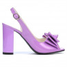 Sandalia mujer 1256 charol lila claro