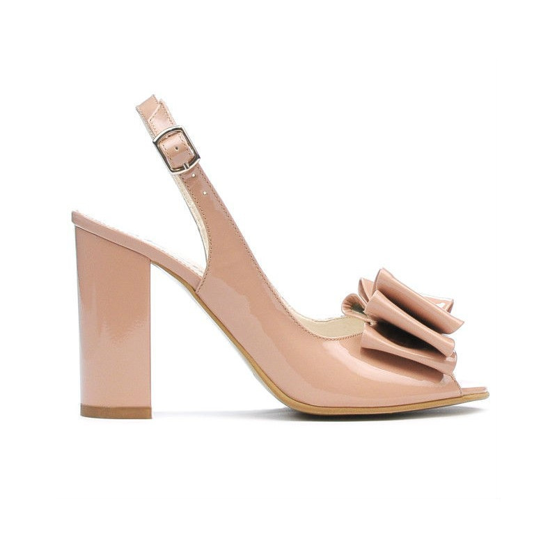 Sandalias de mujer 1256 charol nude