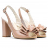 Sandalias de mujer 1256 charol nude