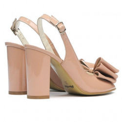 Sandalias de mujer 1256 charol nude